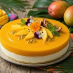 Sernik z mango bez pieczenia