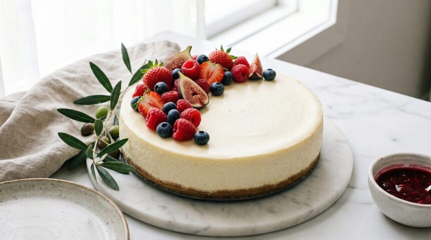 Sernik z ricotty i mascarpone