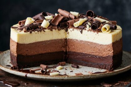 Sernik trójczekoladowy