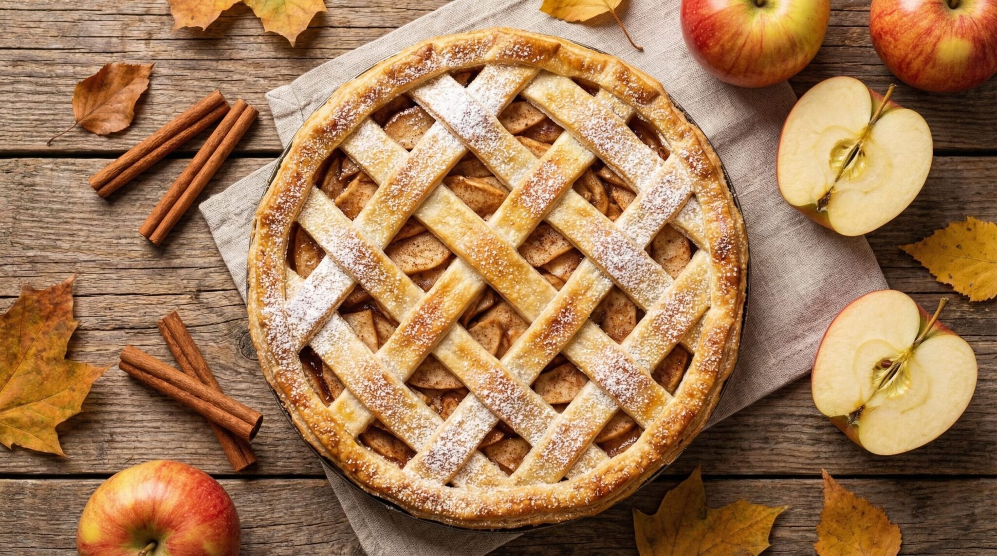 Szarlotka na kruchym cieście