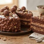 Ciasto Ferrero Rocher – orzechy laskowe, nutella i czekolada