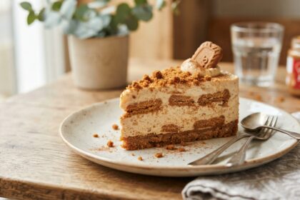 Ciasto Lotus bez pieczenia – karmelowy deser z ciastkami Biscoff
