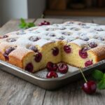 Ciasto ucierane z wiśniami – wilgotne i proste ciasto na lato